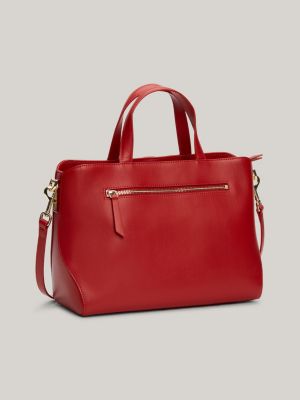 Heritage Satchel mit Monogramm-Emblem | RED | Tommy Hilfiger