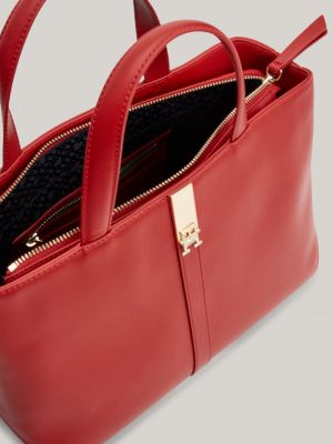 Heritage Satchel mit Monogramm-Emblem | RED | Tommy Hilfiger