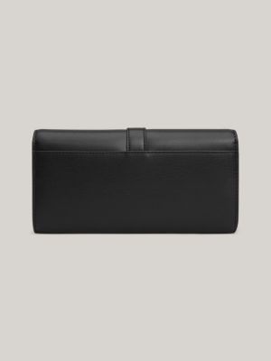 Heritage Trifold Flap Large Wallet | Black | Tommy Hilfiger