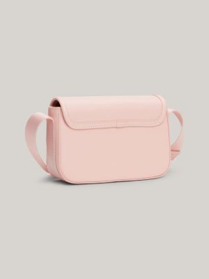 pink kids' hilfiger monotype crossover bag for girls tommy hilfiger