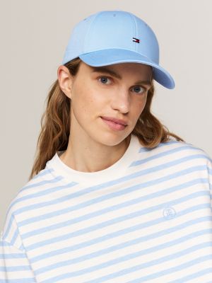 blue essential flag embroidery baseball cap for women tommy hilfiger