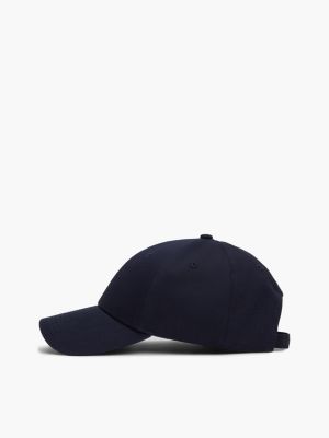 blue essential flag embroidery baseball cap for women tommy hilfiger