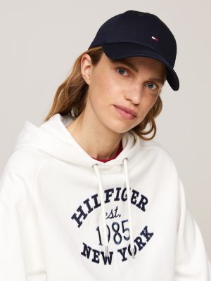 blue essential flag embroidery baseball cap for women tommy hilfiger