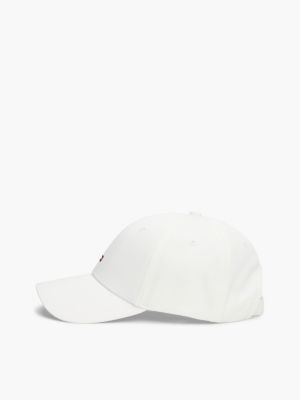 white essential flag embroidery baseball cap for women tommy hilfiger