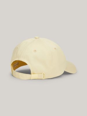 yellow essential flag embroidery baseball cap for women tommy hilfiger