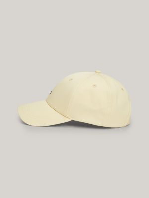 yellow essential flag embroidery baseball cap for women tommy hilfiger