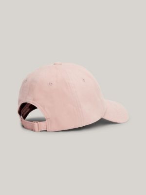 pink soft utility baseball cap for women tommy hilfiger