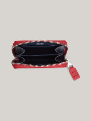 portafogli essential con zip e logo rosso da donne tommy jeans