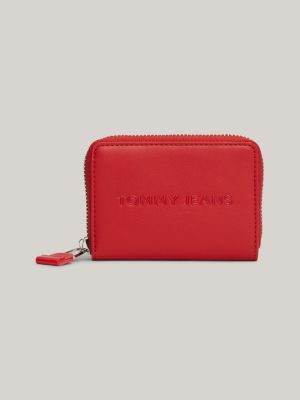 portafogli essential con zip e logo red da donne tommy jeans