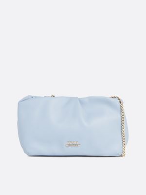 Exclusive Luxe Leather Crossbody Tasche Blau Tommy Hilfiger