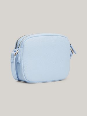blue kleine crossbody-tasche aus canvas für damen - tommy hilfiger