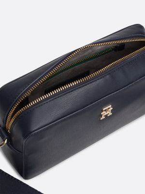 blau hilfiger monotype kameratasche für damen - tommy hilfiger