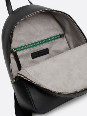 black th monogram dome backpack for women tommy hilfiger