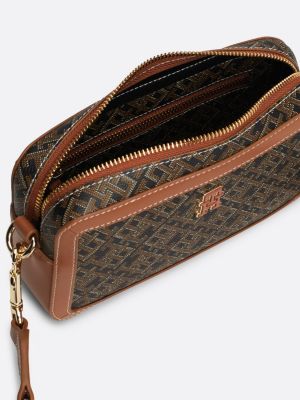 camera bag th monoplay marrone da donne tommy hilfiger