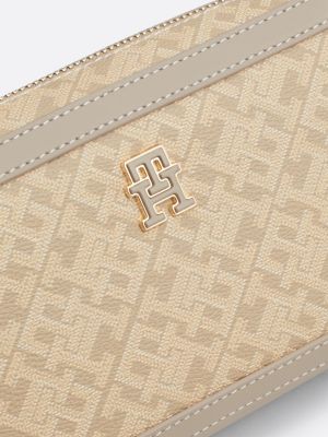 beige th monoplay camera bag for women tommy hilfiger