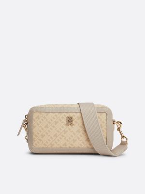 camera bag th monoplay beige da donne tommy hilfiger