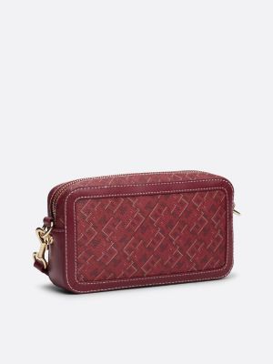 red th monoplay camera bag for women tommy hilfiger