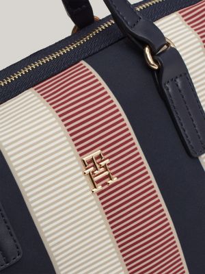 rood shopper met th-monogram voor dames - tommy hilfiger