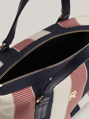 czerwony torba typu tote th monogram dla kobiety - tommy hilfiger