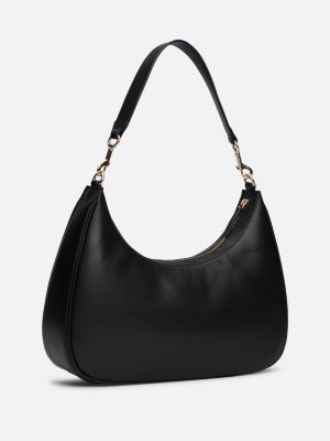 TH Monogram Hobo Bag Black Tommy Hilfiger