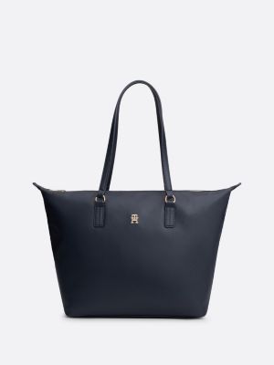 TH Monoplay Tote Bag mit Laptop Innentasche Blau Tommy Hilfiger