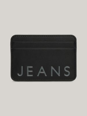 black city logo credit card holder for women tommy jeans