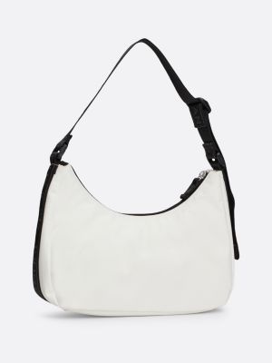 borsa essential con logo ripetuto bianco da donne tommy jeans