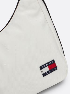 wit essential schoudertas met repeat logo voor dames - tommy jeans