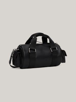 black logo barrel bag for women tommy jeans