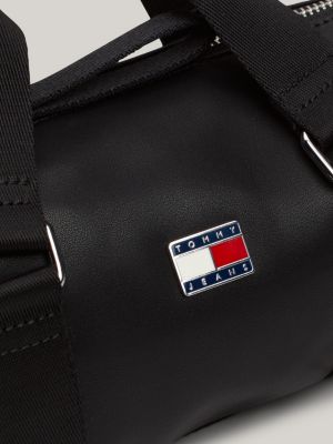 black logo barrel bag for women tommy jeans