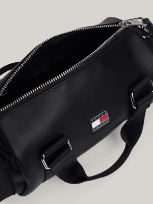 black logo barrel bag for women tommy jeans