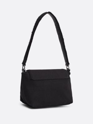 borsa exclusive in denim con placchetta origin nero da donne tommy jeans