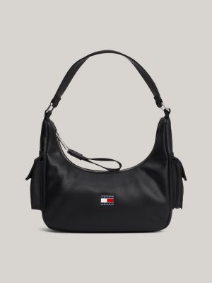 Tommy hilfiger black shoulder bag sale