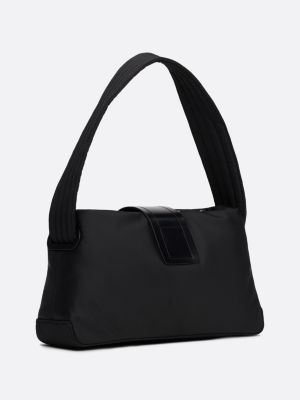 black logo shoulder bag for women tommy jeans