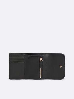 Heritage TH Monogram Flap Wallet | Black | Tommy Hilfiger