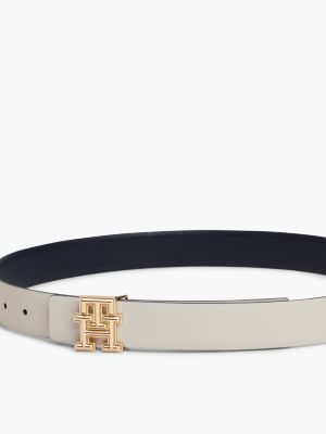 black hilfiger logo reversible leather belt for women tommy hilfiger