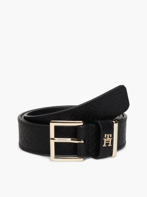 Black tommy hilfiger belt best sale