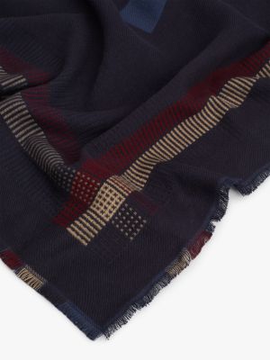 foulard con monogramma th purple da donne tommy hilfiger