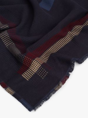 foulard con monogramma th viola da donne tommy hilfiger