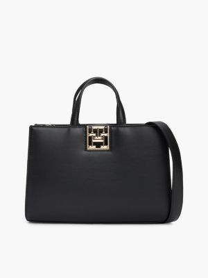 borsa tote piccola con tracolla black da donne tommy hilfiger