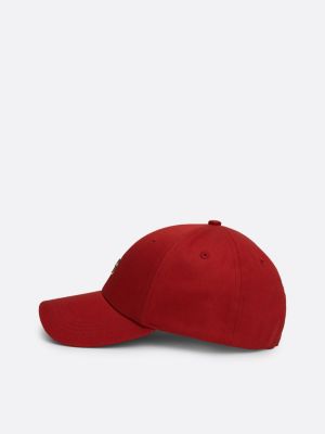 red corporate th monogram baseball cap for women tommy hilfiger