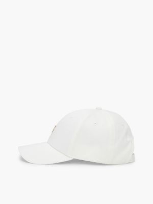 cappello corporate con monogramma th bianco da donne tommy hilfiger