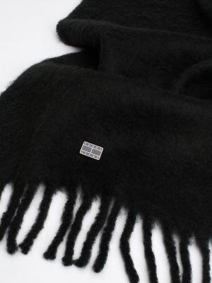black city metallic logo scarf for women tommy jeans