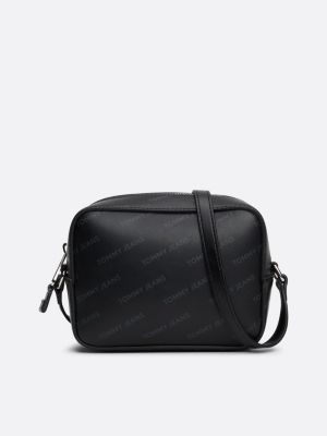 black essential print camera bag for women tommy jeans