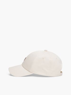 white chic th monogram baseball cap for women tommy hilfiger