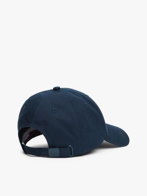 blau essential baseball-cap mit flag für damen - tommy hilfiger