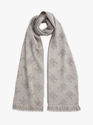 multi chic scarf with wool for women tommy hilfiger