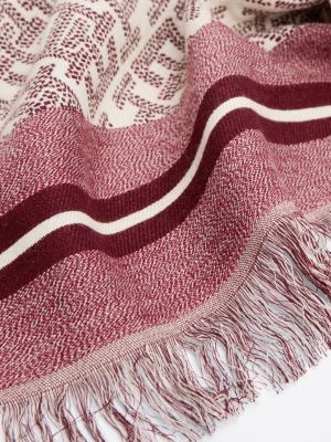multi th monoplay jacquard scarf for women tommy hilfiger