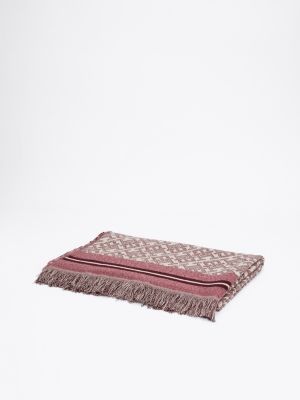écharpe th monoplay en jacquard plusieurs couleurs pour femmes tommy hilfiger
