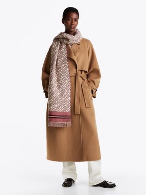 écharpe th monoplay en jacquard plusieurs couleurs pour femmes tommy hilfiger